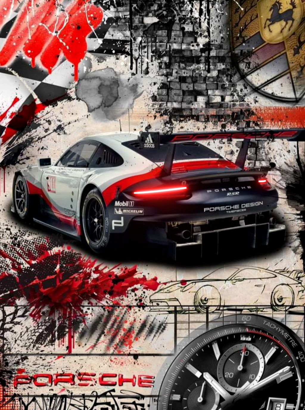RSR Instinct – Porsche 911 RSR Racing & design graffiti Eclarys