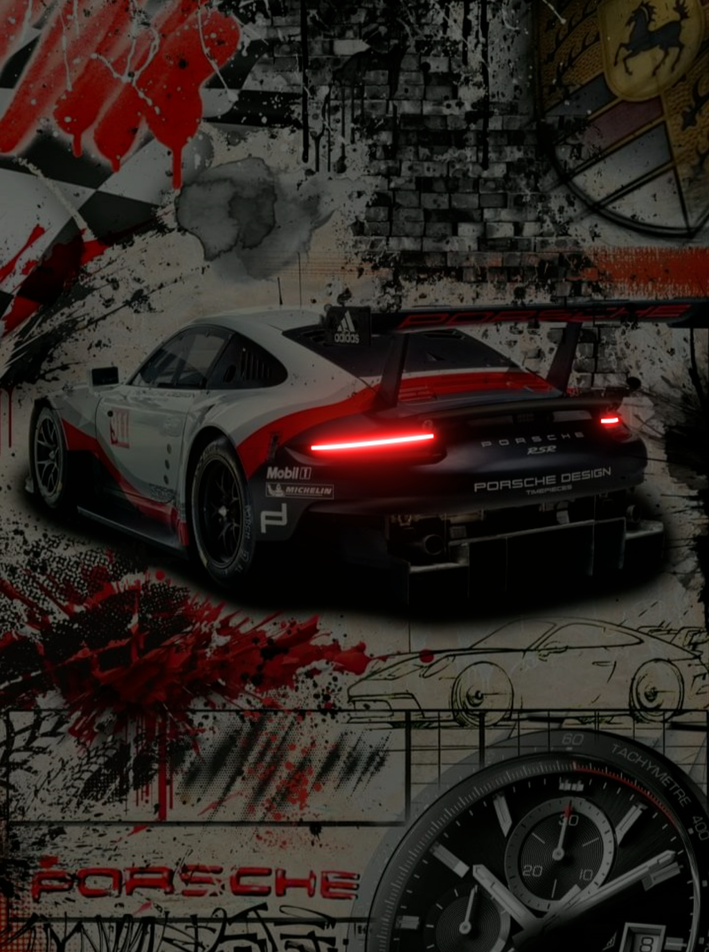 RSR Instinct – Porsche 911 RSR Racing & design graffiti Eclarys