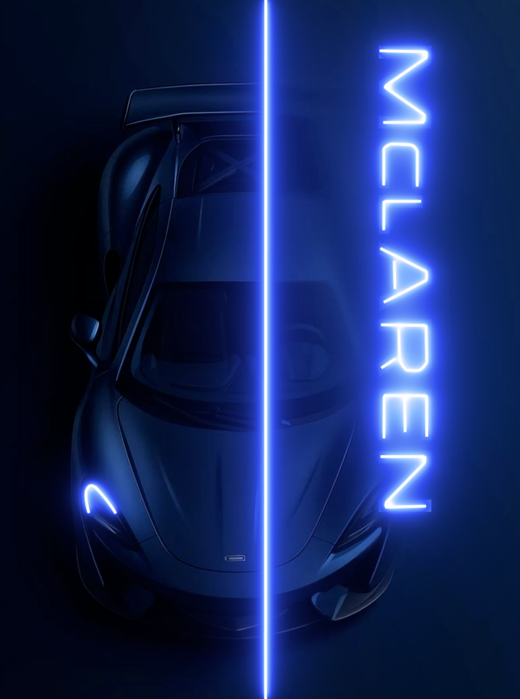 BLUE STRIKE – McLaren 675LT | L’intensité pure en cadre lumineux Eclarys