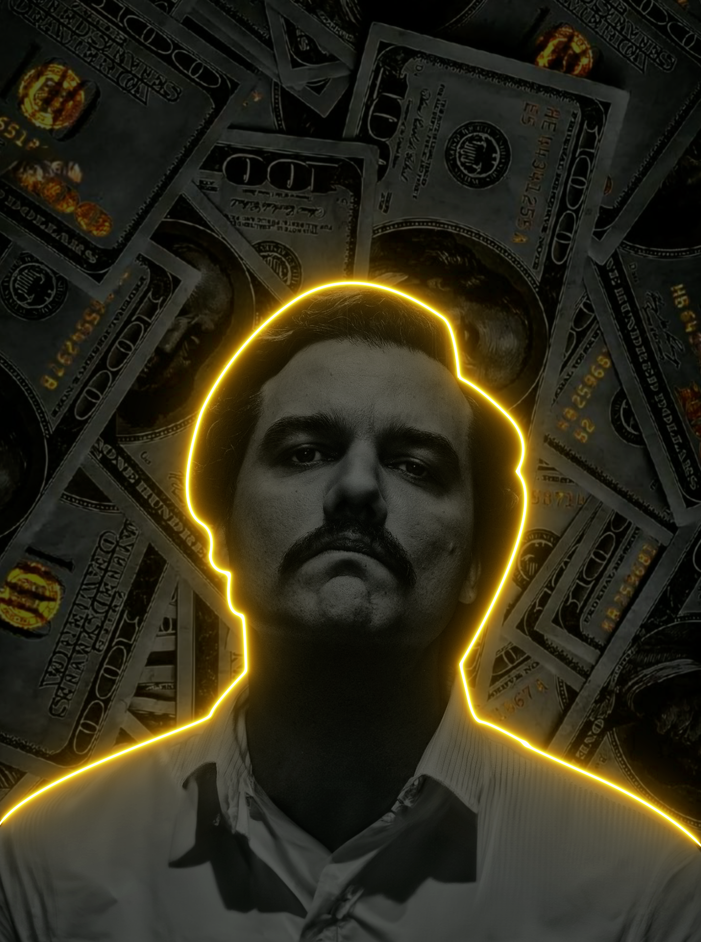 ESCOBAR LEGACY – Cadre LED Pablo Escobar • Icône, pouvoir & mystère