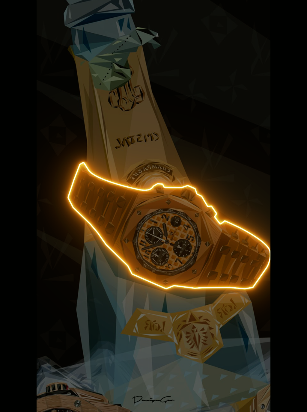 HIGH ROLLERS CLUB – Cadre LED Audemars Piguet x Dollars • Luxe & Ambition Eclarys