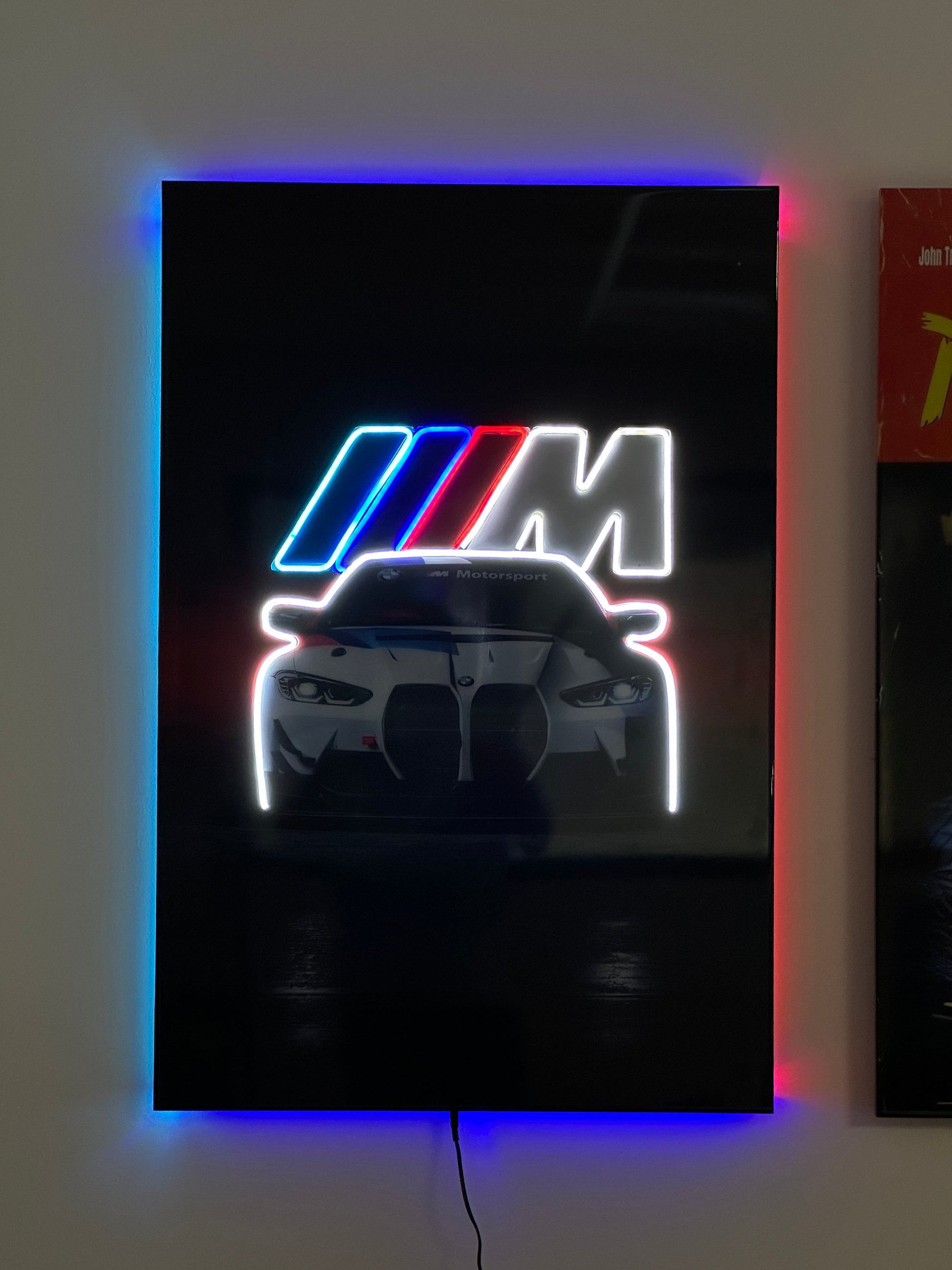 BMW M POWER” – Tableau LED Époxy Motorsport Eclarys