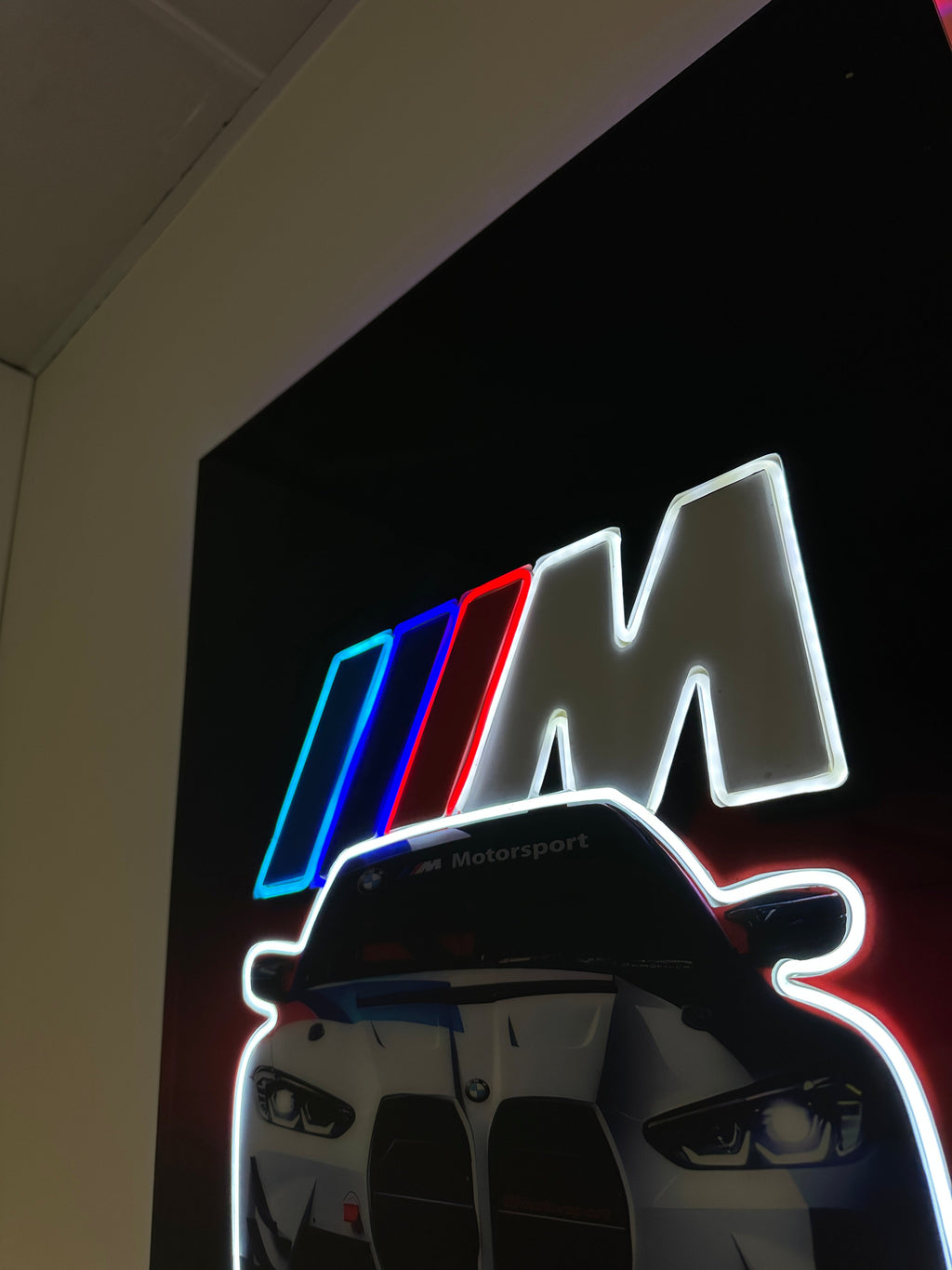 BMW M POWER” – Tableau LED Époxy Motorsport Eclarys