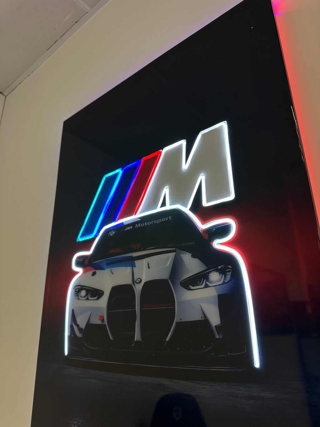 BMW M POWER” – Tableau LED Époxy Motorsport Eclarys