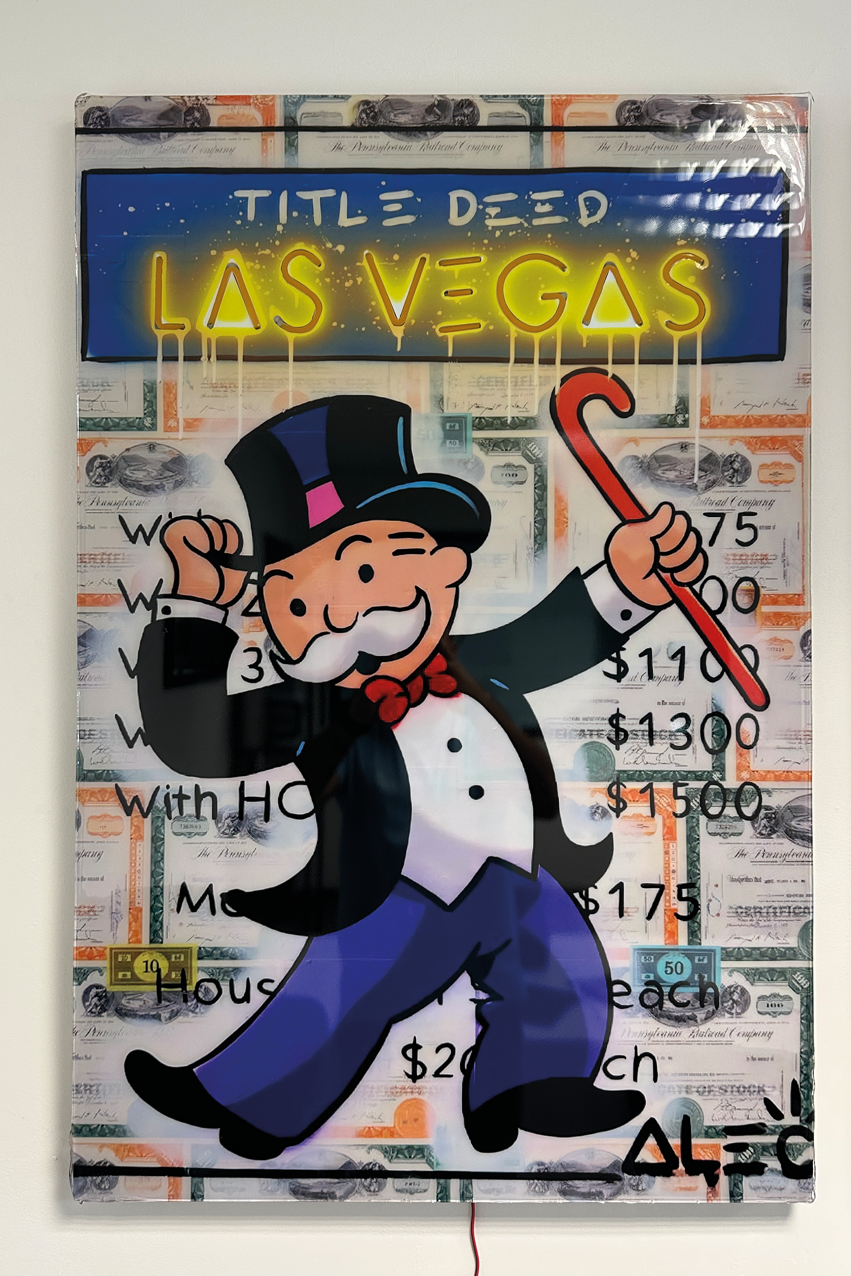 Monopoly Las Vegas – Street art pop & néon Eclarys