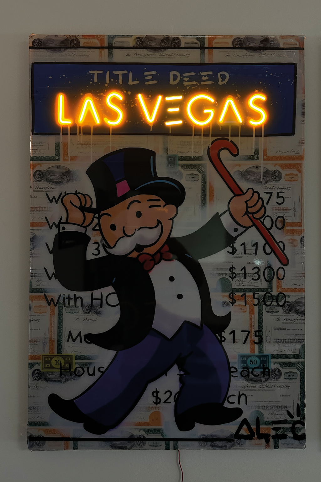 Monopoly Las Vegas – Street art pop & néon Eclarys