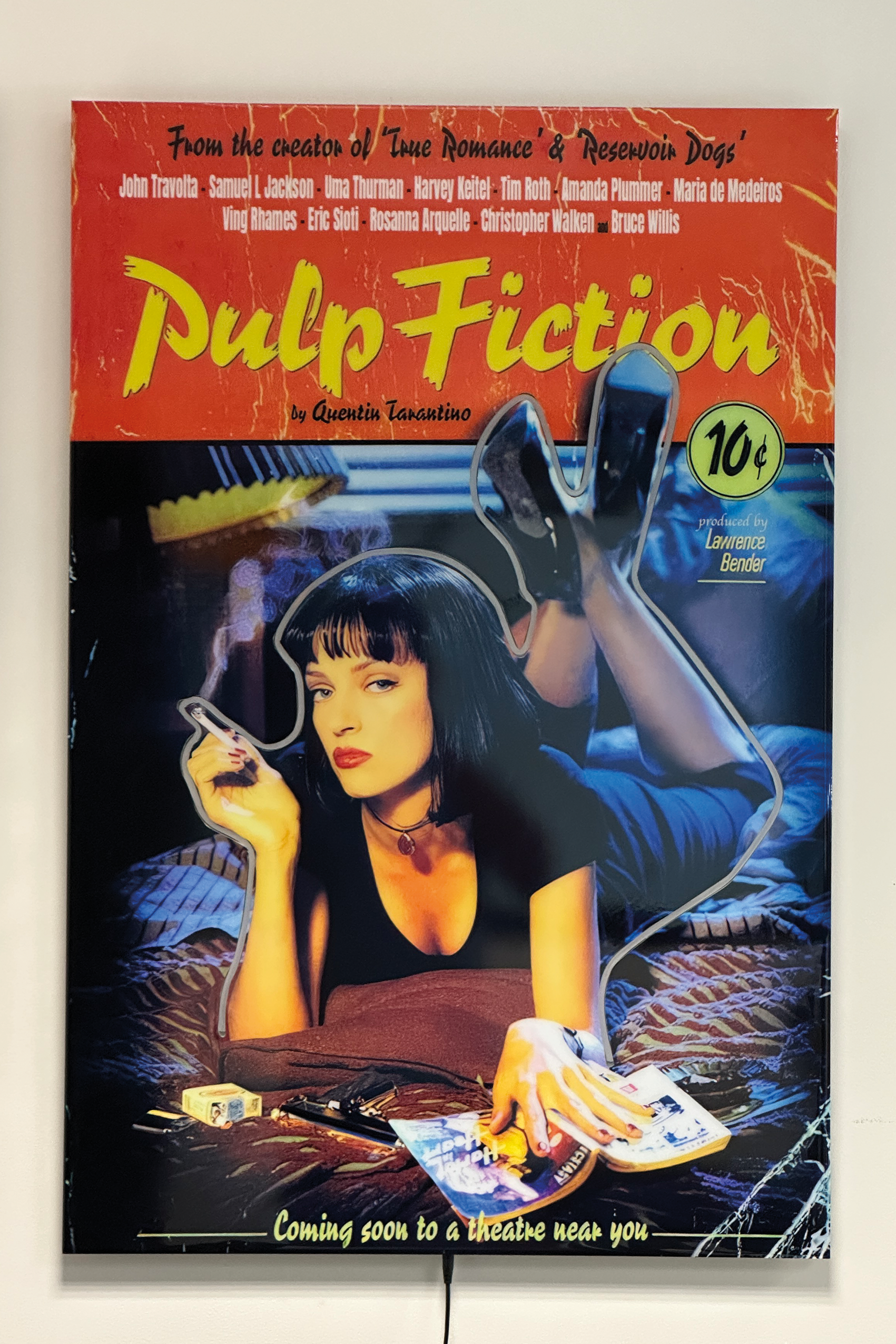 PULP FICTION ICON – Cinéma Pop Art - Tableau LED Époxy Eclarys