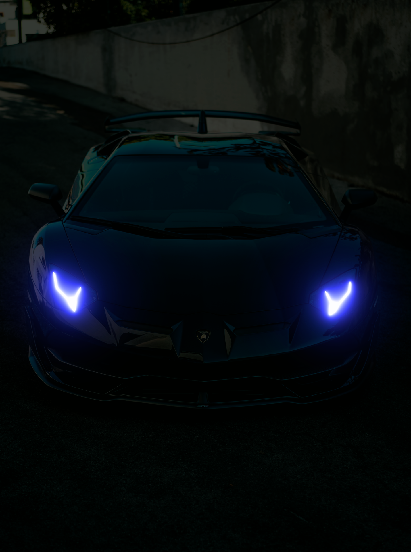 Lamborghini Aventador SVJ Néon – Cadre lumineux LED – Art automobile premium