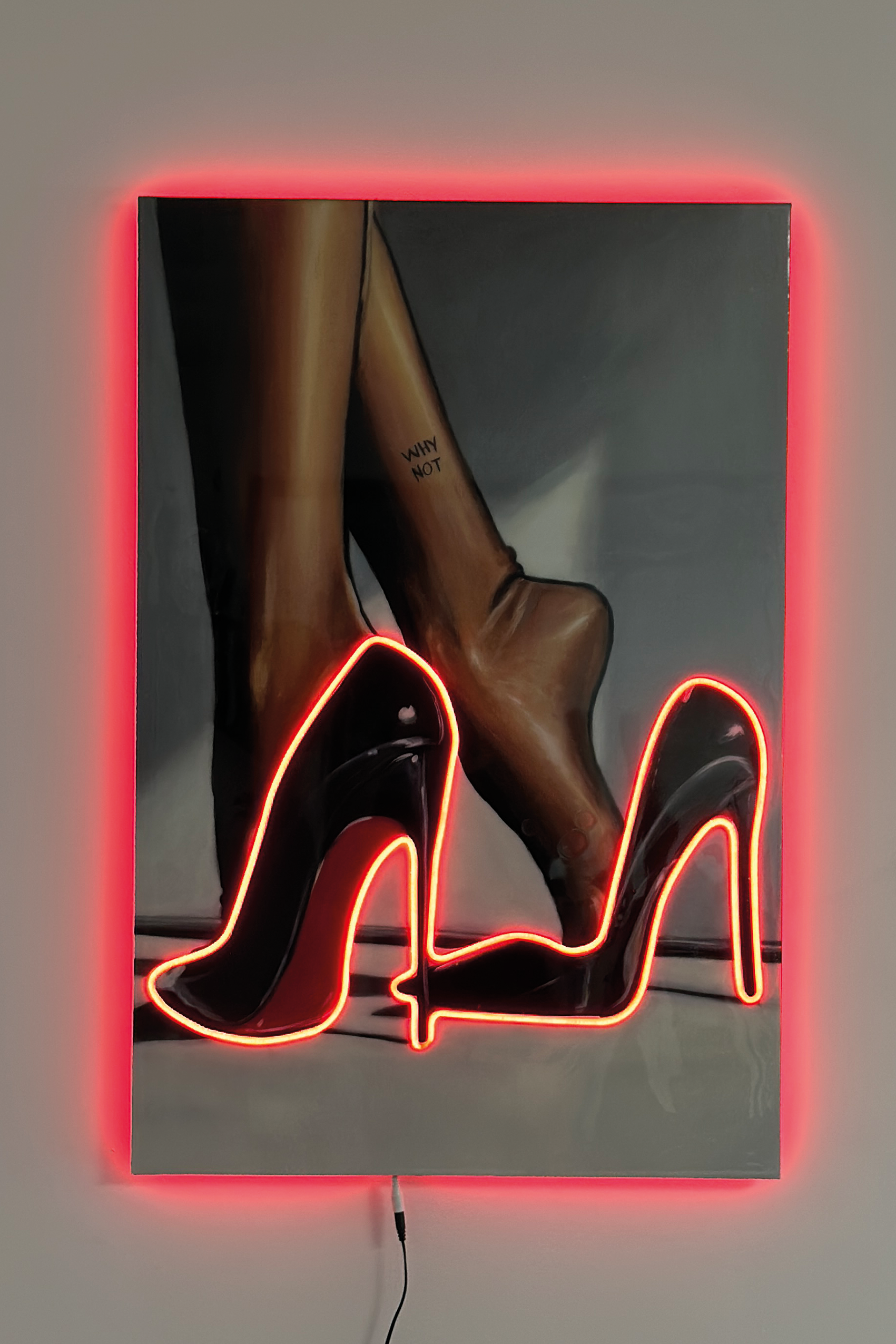 WHY NOT – Cadre LED Talons Aiguilles & Sensualité Féminine Eclarys